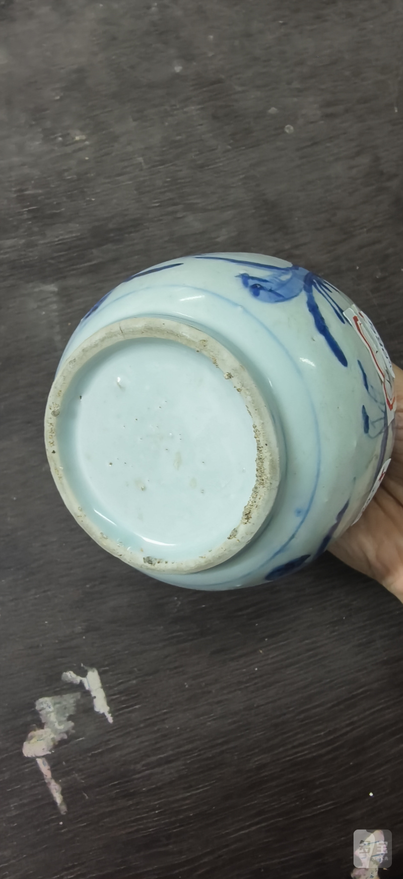 明 青花人物罐 - 图2